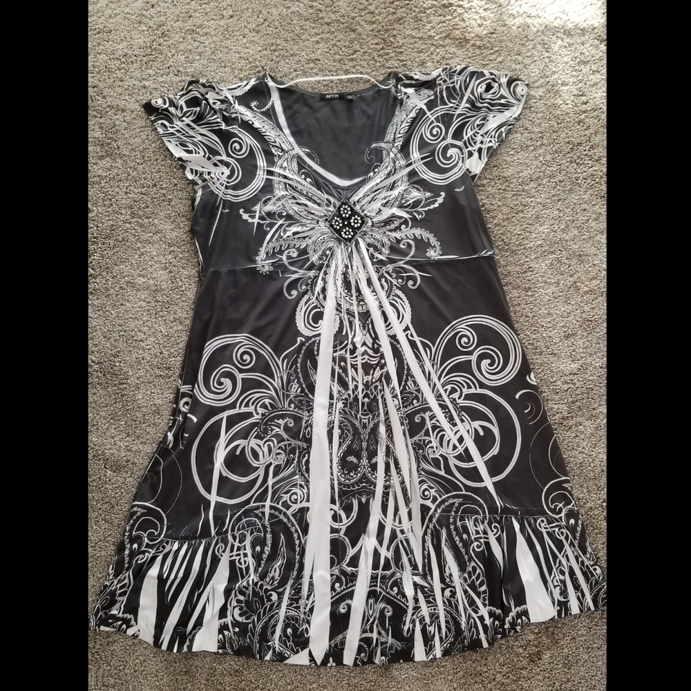 Black and White Dress